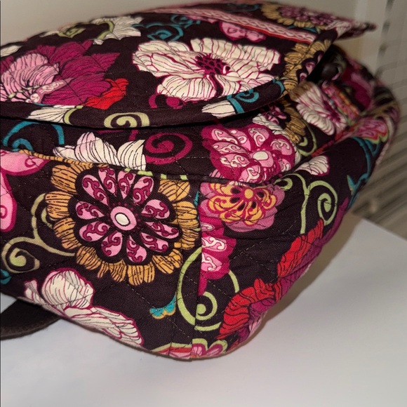 Vera Bradley Messenger Bag Mod Floral Pink Retired - Picture 3 of 8
